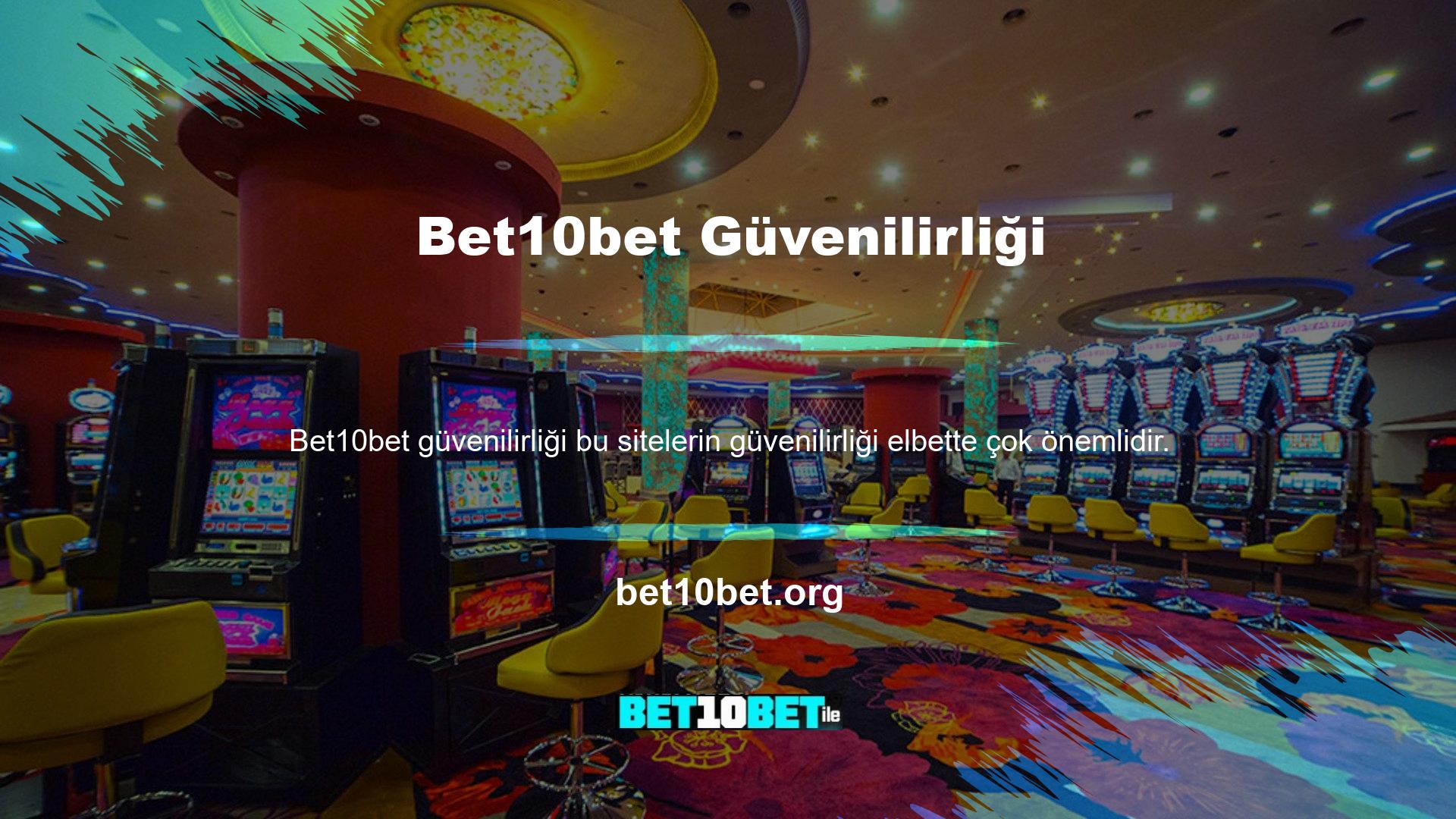 Bet10bet iyi bir çevrimiçi casino sitesidir çünkü sektördeki en iyilerinden biridir